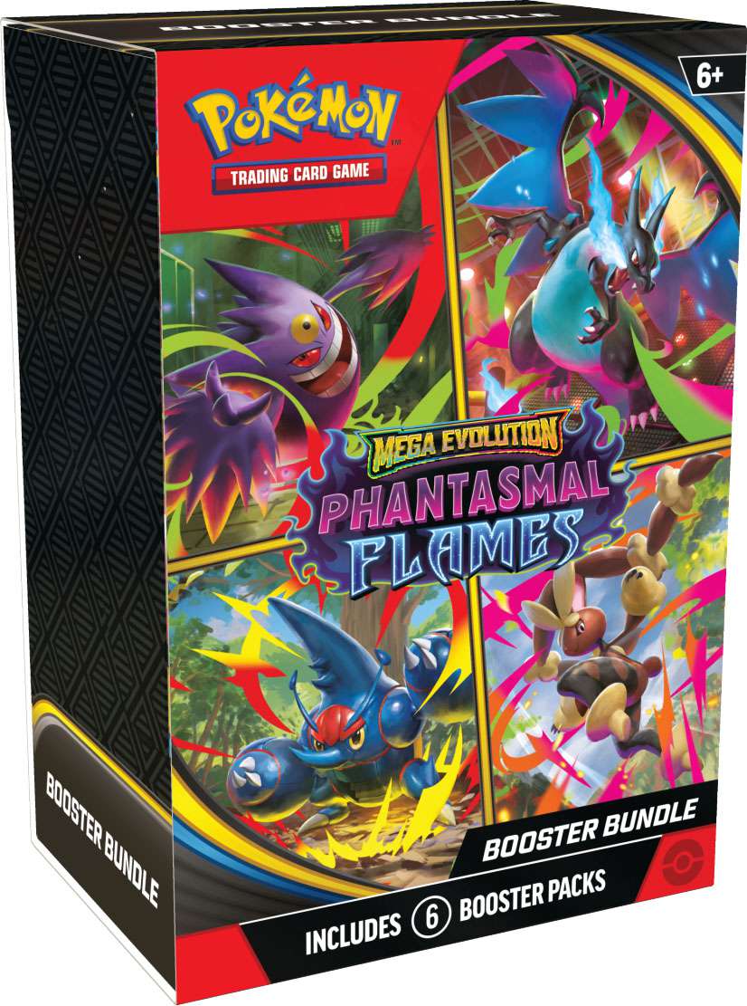 Pokemon Mega Evolution Phantasmal Flames (Booster Bundle) (6 Packs)