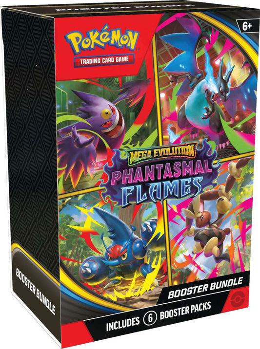 Pokemon Mega Evolution Phantasmal Flames (Booster Bundle) (6 Packs)