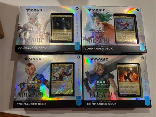Magic The Gathering Final Fantasy Collector's Edition Commander Deck (Includes All 4 Decks)